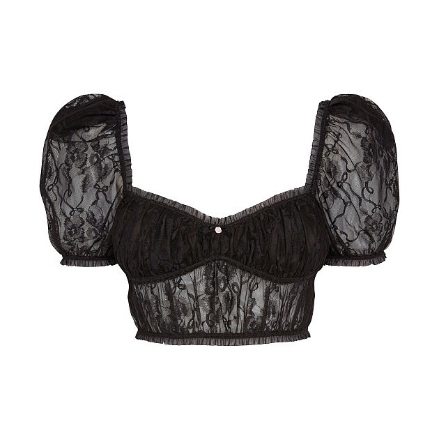 STYLECASTER | Ariana Grande Black Crop Top