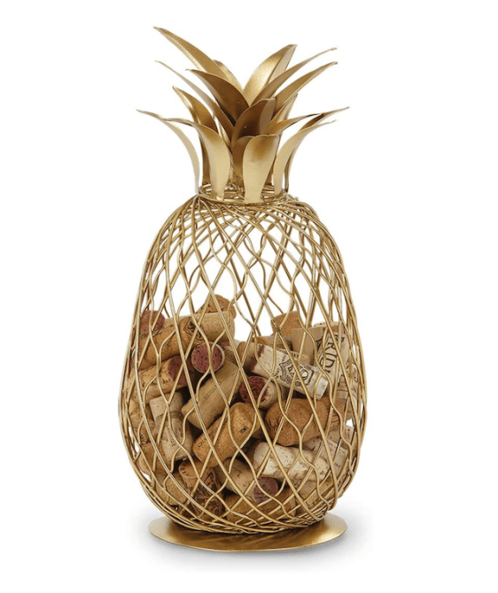 Golden Pineapple Cork Caddy Cork Holder