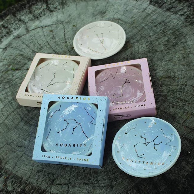 Lucky Feather Zodiac Ring Dish