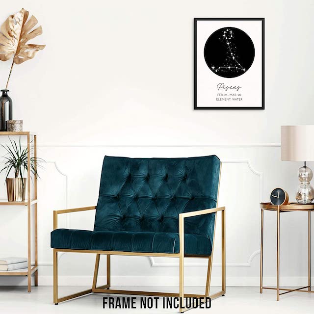 Pisces Zodiac Constellation Art Print