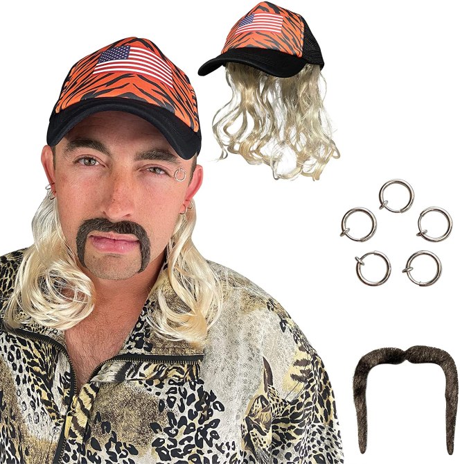 joe Exotic Halloween Costume: Wig & Mustache