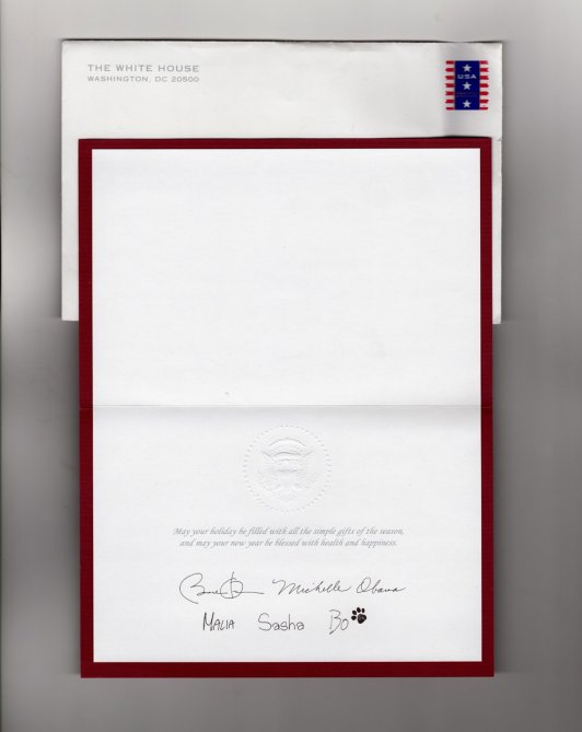 Obama Christmas Card 2010