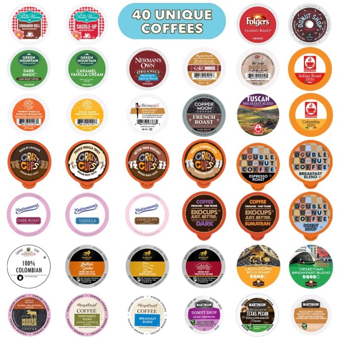 Crazy Cups  Coffee Pods Variety Pack Sampler