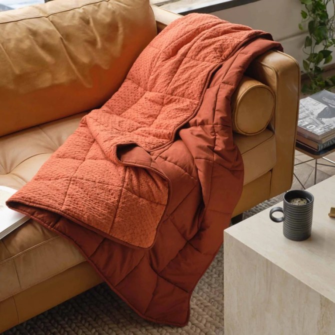 Brooklinen Weighted Throw Blanket