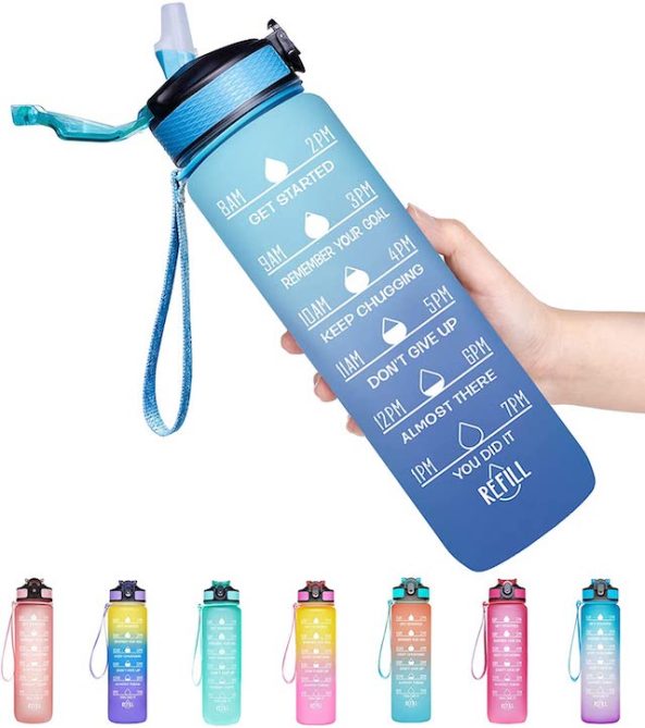 Giotto 32oz Leakproof BPA Free Drinking Water Bottle