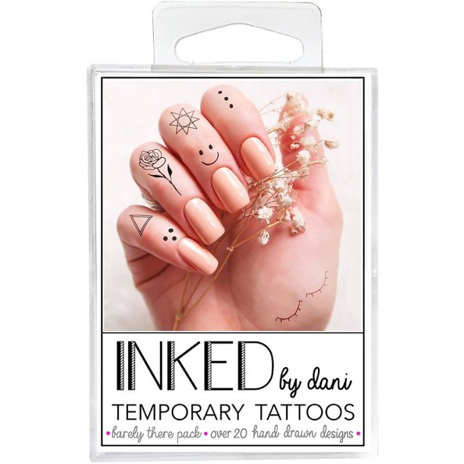 Inked by Dani  Temporary Tattoos Barely There Pack