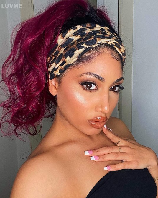 LUVME-Headband-Burgundy-Glueless-Install