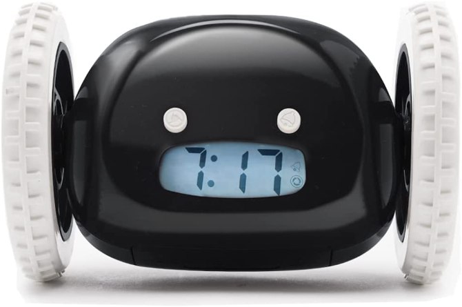 Clocky Alarm Clock on Wheels