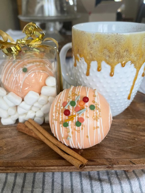HelloMySisterCo Pumpkin Spice Hot Chocolate Bomb Etsy