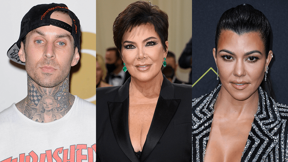 Travis Barker, Kris Jenner, Kourtney Kardashian