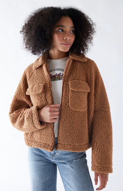 PacSun LA Hearts Sherpa Jacket
