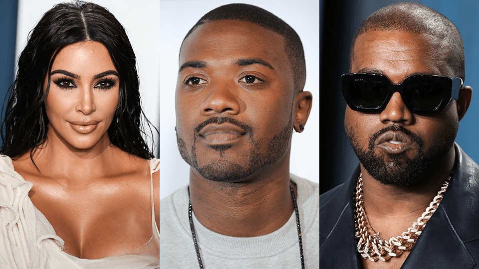 Kim Kardashian, Ray J, Kanye West