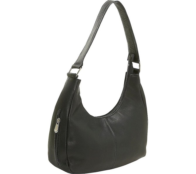 Le Donne Leather Side Zip Shoulder Bag QVC