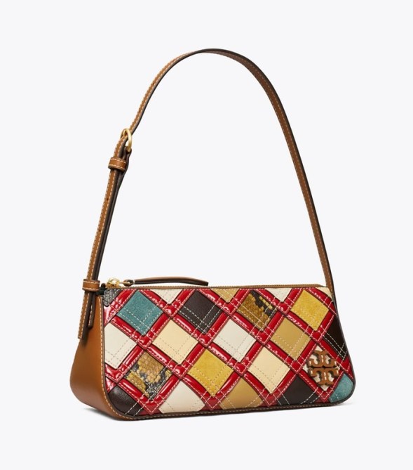 Tory Burch McGraw Patchwork Wedge Shoulder Bag