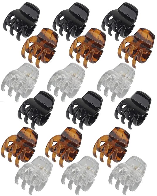 DF DUALFERV Medium Hair Claw Clips (18 pcs) Amazon