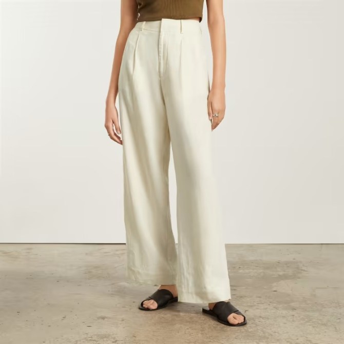 Everlane The Linen Way-High Drape Pant