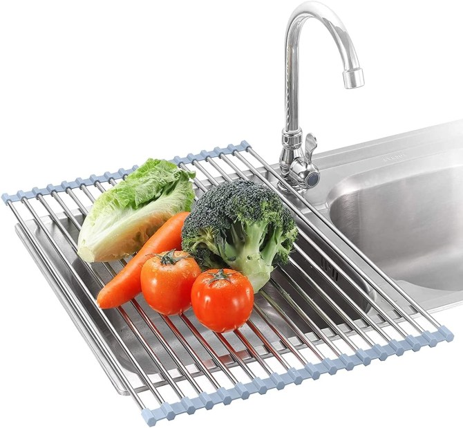 Seropy Roll Up Dish Drying Rack Amazon
