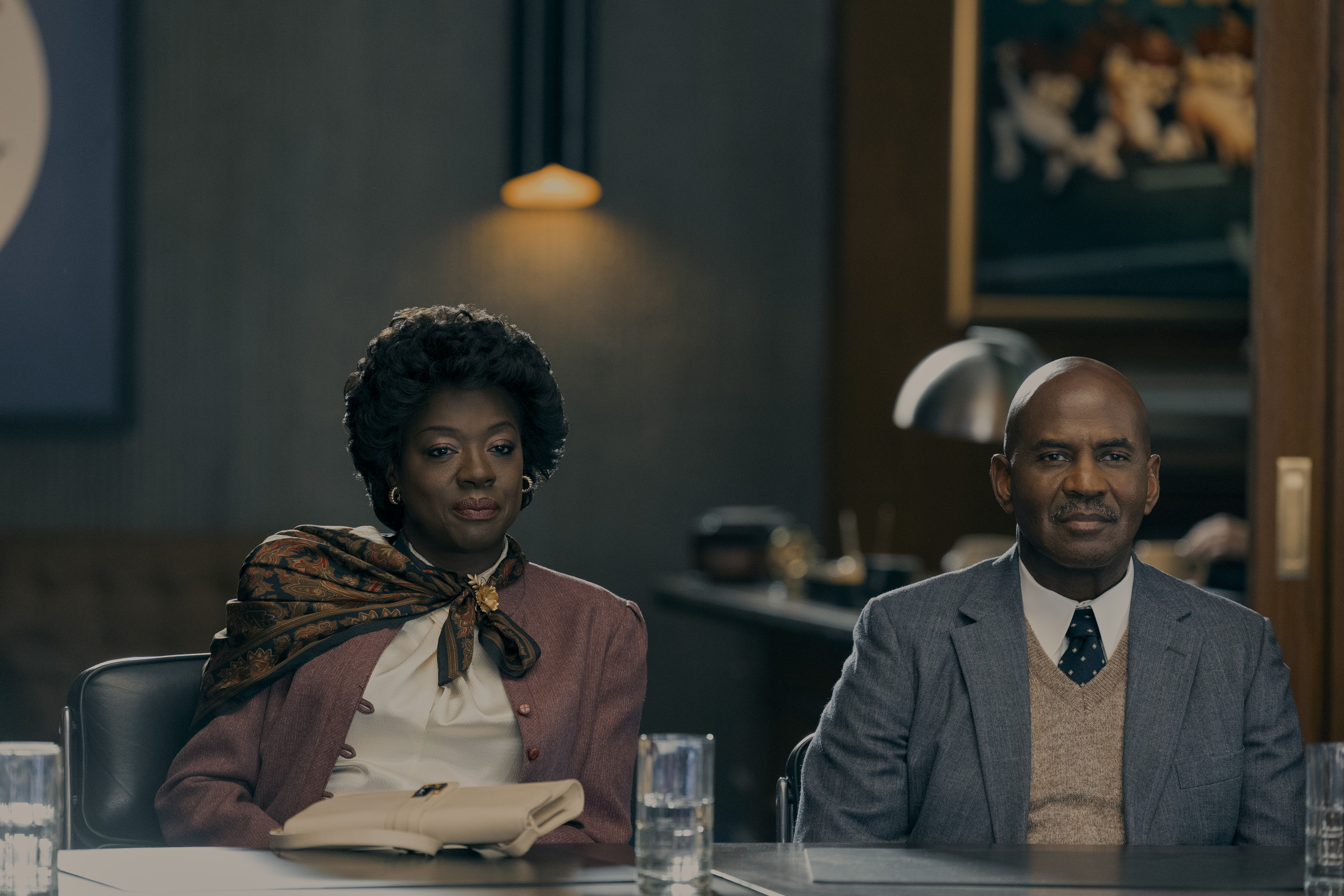 Viola Davis as Deloris Jordan and Julius Tennon as James Jordan 