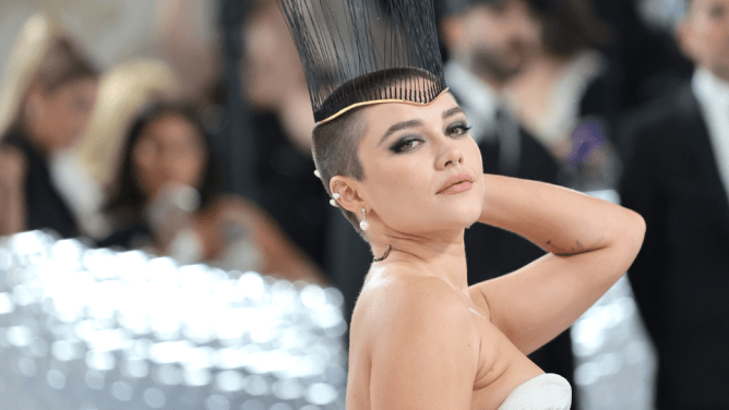 STYLECASTER | Florence Pugh Buzz Cut 2023