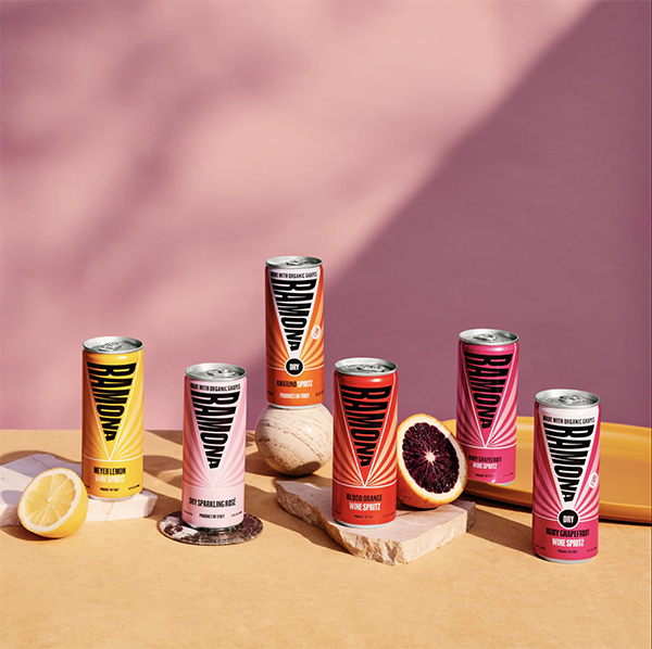 Several cans of wine spritzes