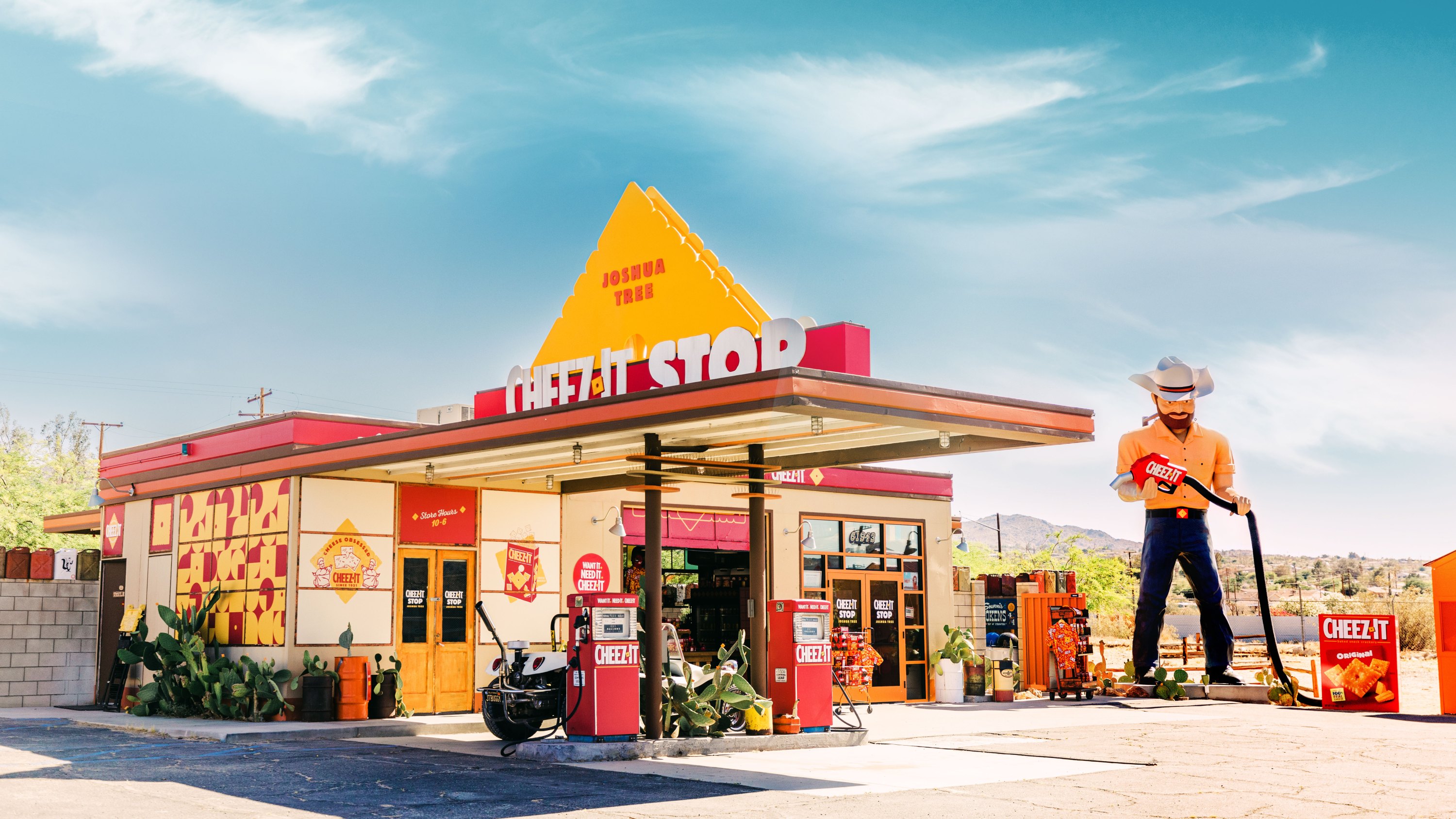 The Cheez-It Stop in Joshua Tree, California