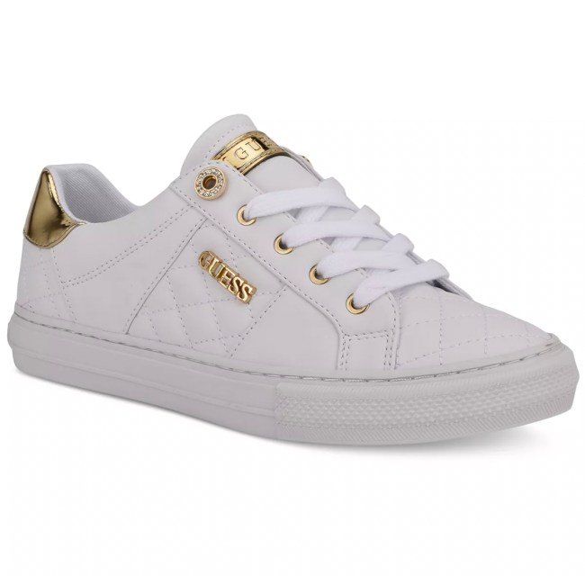 GUESS Women's Loven Casual Lace-Up Sneakers
