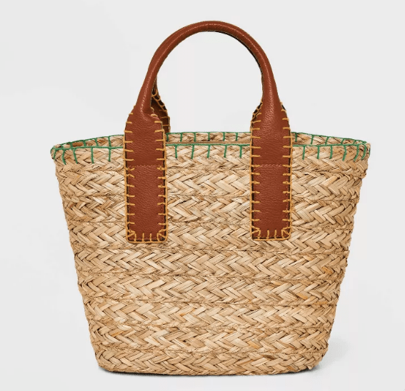 Straw Mini Tote Handbag - Universal Thread™