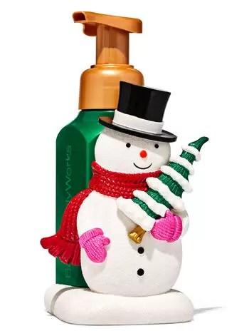 Snowman With Tree Sleeve
Gentle Foaming Soap Holder