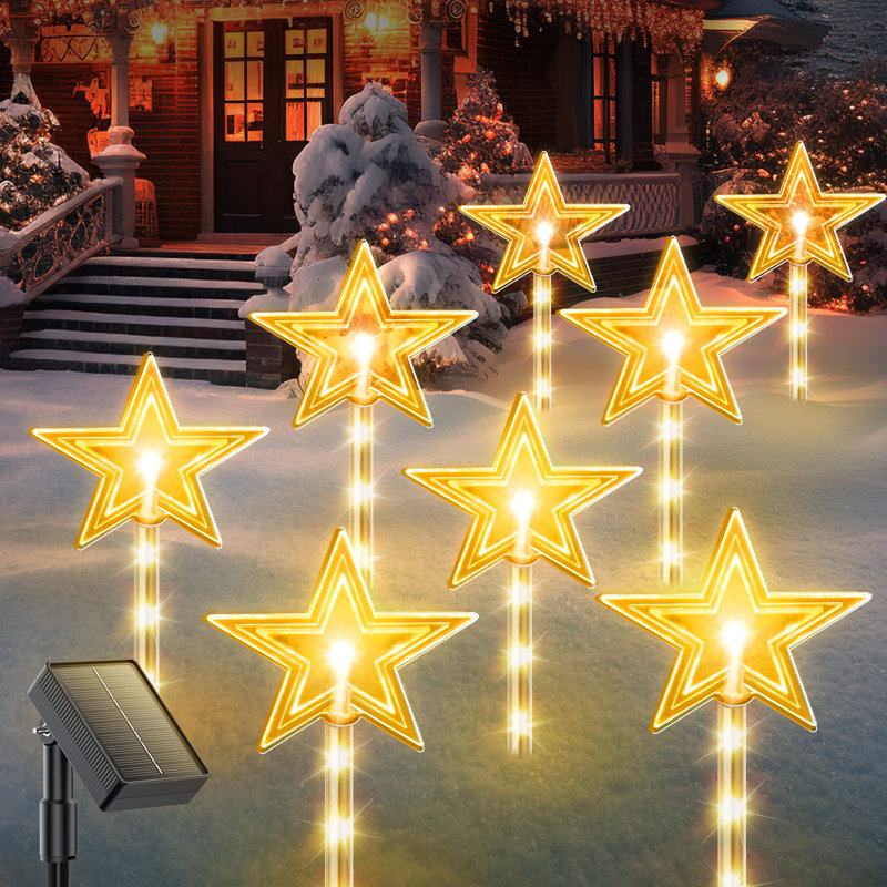 Jatava Weather Resistant Outdoor Christmas Decoration (Set of 8)