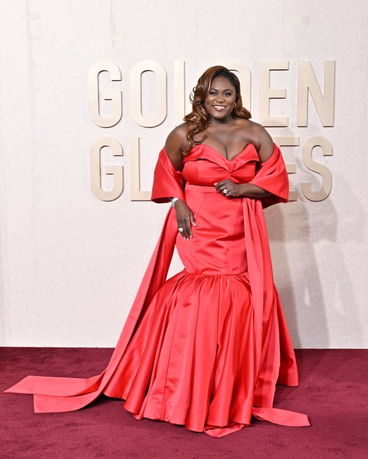BEVERLY HILLS, CALIFORNIA - JANUARY 07: Danielle Brooks attends the 81st Annual Golden Globe Awards at The Beverly Hilton on January 07, 2024 in Beverly Hills, California. (Photo by Axelle/Bauer-Griffin/FilmMagic)