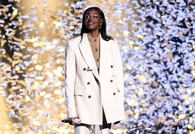 Cat Burns performs on stage during The BRIT Awards 2023 at The O2 Arena on February 11, 2023 in London, England