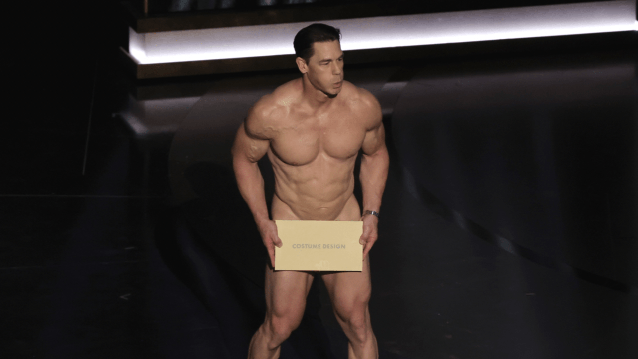 Behind-the-Scenes Video Reveals Whether John Cena Was Really Naked at the Oscars