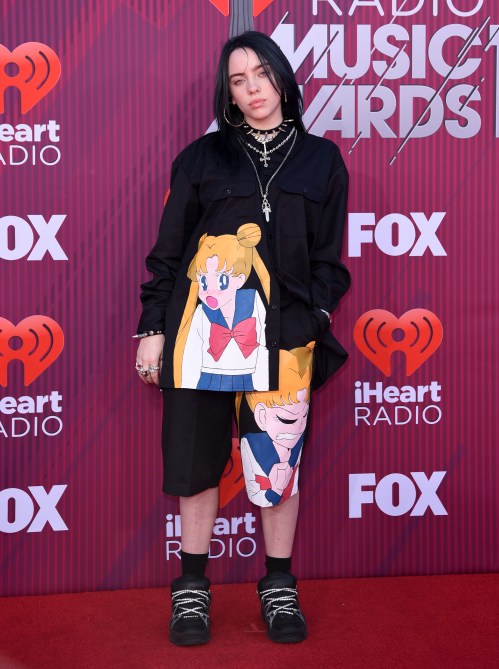 Billie Eilish at the 2019 iHeartRadio Music Awards.