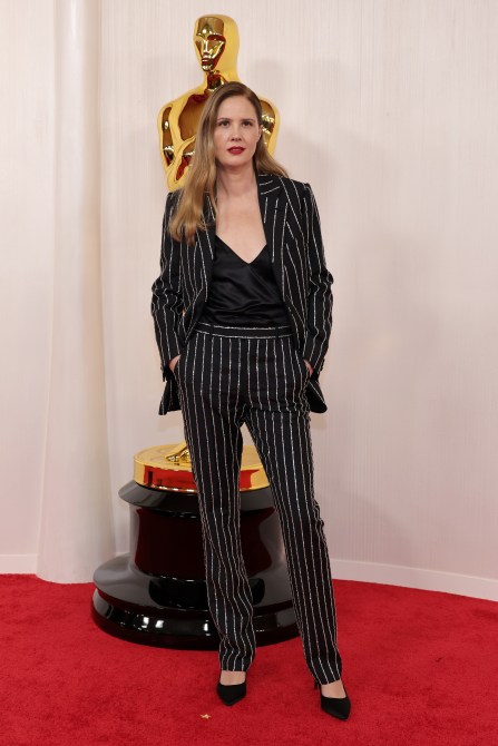 Justine Triet at the Oscars in Los Angeles.