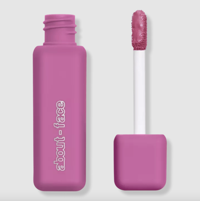 about-face Matte Fluid Eye Paint a pink liquid eyeshadow.