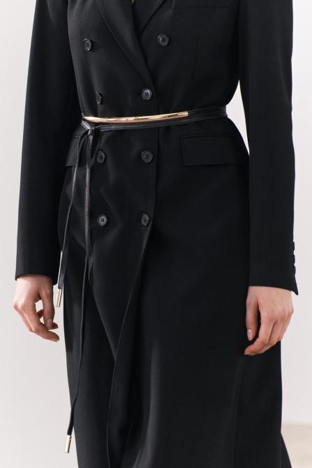 Black leather belt from Zara