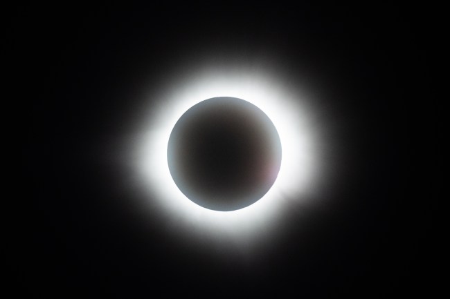 Solar eclipse totality in Mexico.