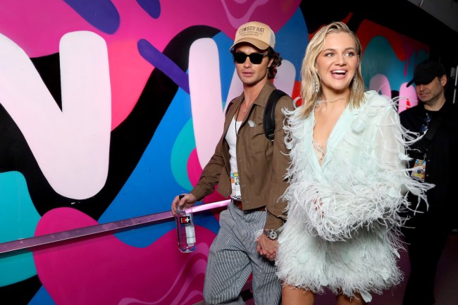 Chase Stokes and Kelsea Ballerini attend the 2024 CMT Music Awards at Moody Center on April 07, 2024 in Austin, Texas.