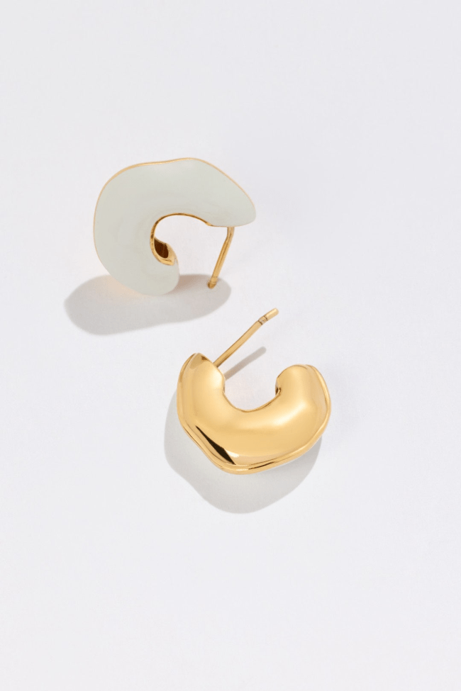 Rent the Runway Missoma Squiggly Hoop Earrings