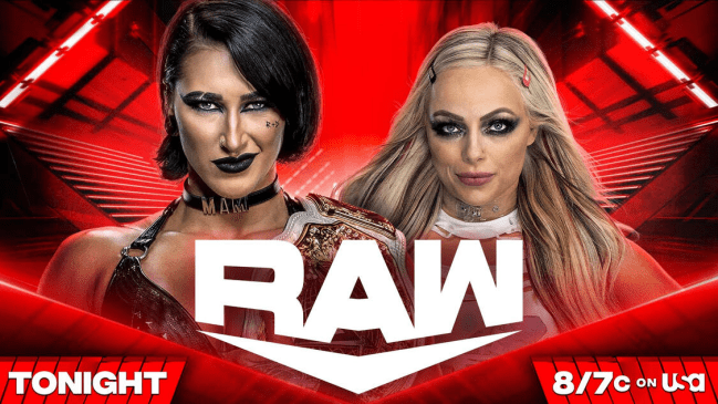 WWE Monday Night Raw - Rhea Ripley versus Liv Morgan