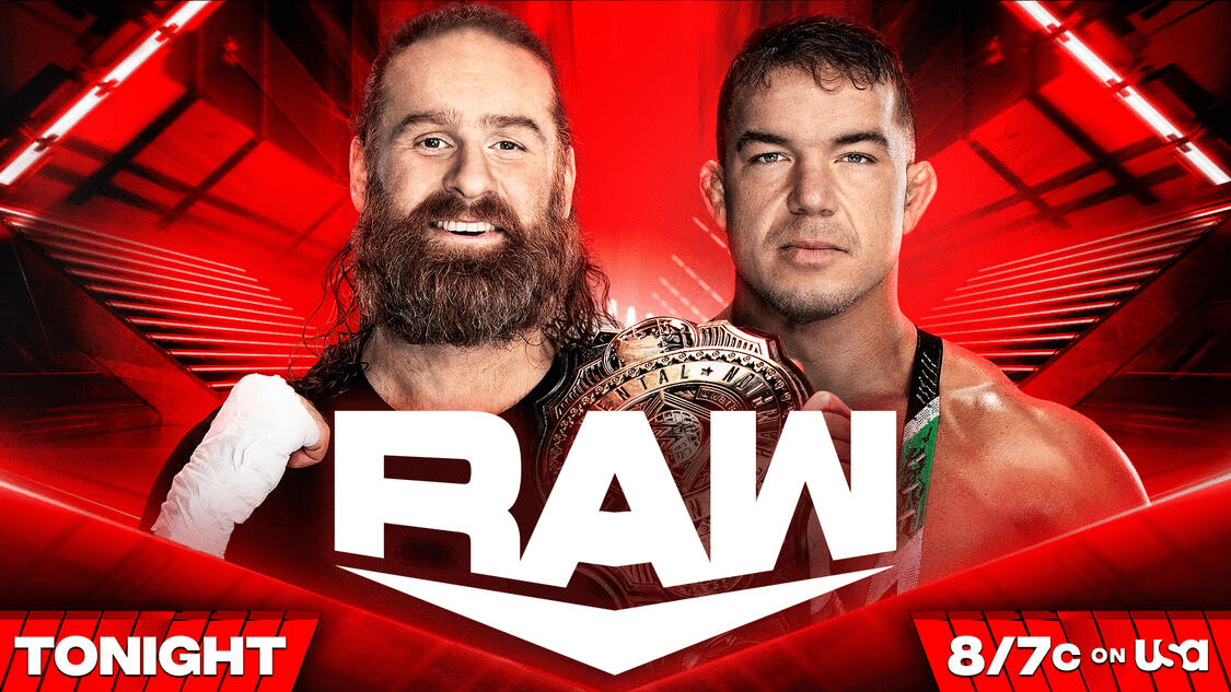 WWE Monday Night Raw - Sami Zayn versus Chad Gable