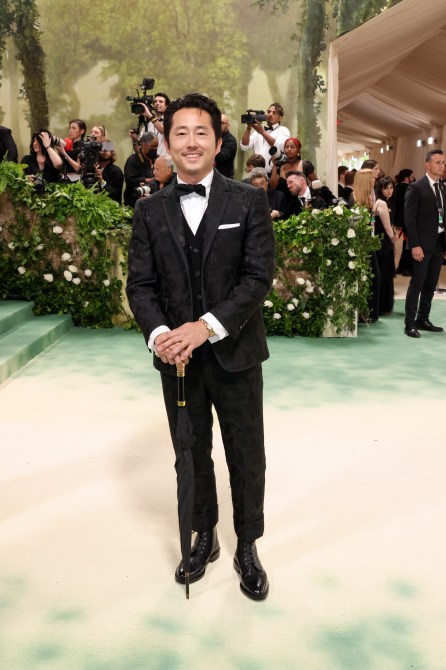 NEW YORK, NEW YORK - MAY 06: Steven Yeun attends The 2024 Met Gala Celebrating "Sleeping Beauties: Reawakening Fashion" at The Metropolitan Museum of Art on May 06, 2024 in New York City. (Photo by John Shearer/WireImage)