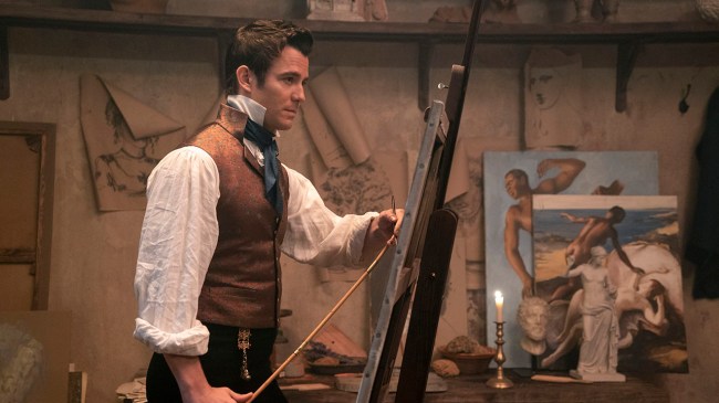 Bridgerton. Luke Thompson as Benedict Bridgerton in episode 208 of Bridgerton.