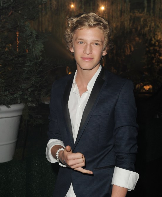 Singer Cody Simpson poses at the after party for the premiere of Summit Entertainment's "The Twilight Saga: Breaking Dawn - Part 1" at the L.A. Live on November 14, 2011 in Los Angeles, California.