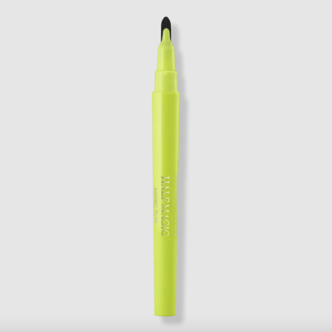 Half Magic Flik Eyeliner in a neon yellow case.