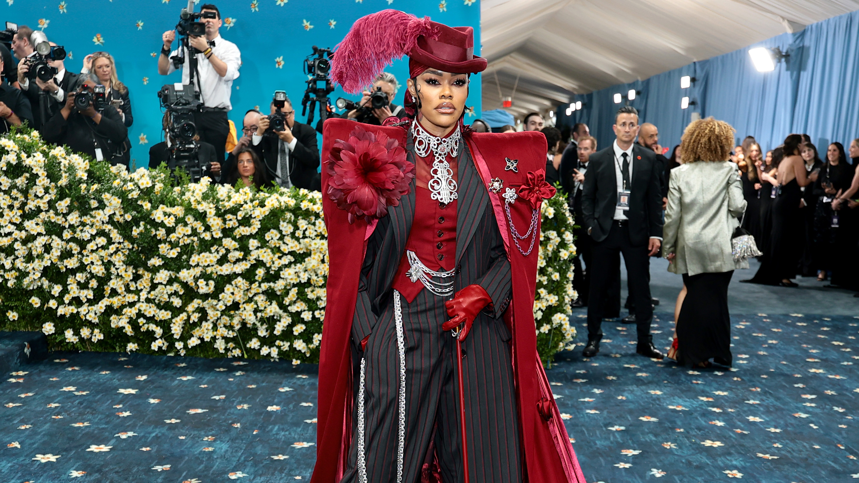 Teyana Taylor attends the 2025 Met Gala Celebrating "Superfine: Tailoring Black Style" at Metropolitan Museum of Art on May 05, 2025 in New York City.