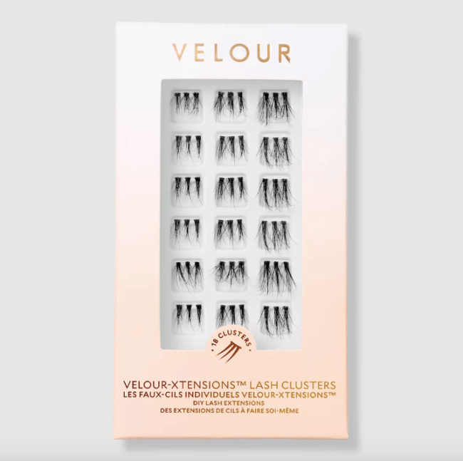Velour-Xtension Classic Lash Extensions in an ombre box.
