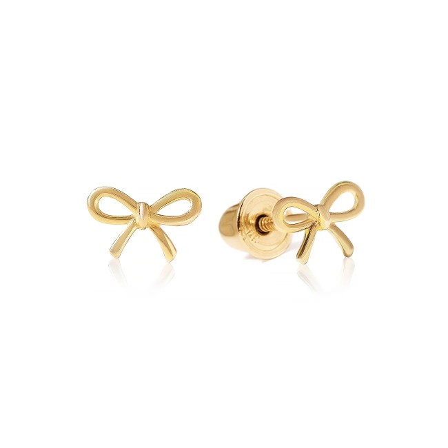 AMYO Bow Studs in gold