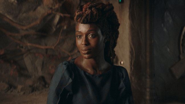 Mother Aniseya played by Jodie Turner-Smith in The Acolyte 