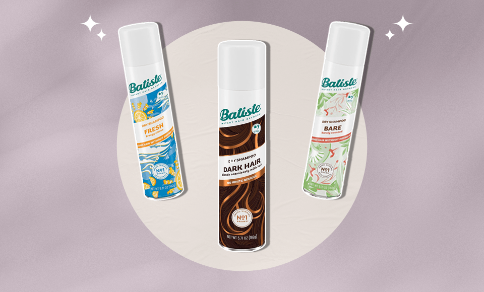 Three Batiste dry shampoos.